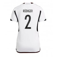 Ženski Nogometni dresi Nemčija Antonio Rudiger #2 Domači SP 2022 Kratek Rokav